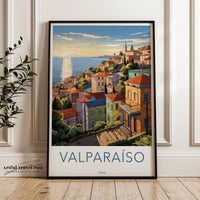 Valparaíso Poster | Chile Wall Art | South America Decor