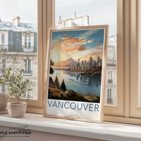 Vancouver Poster | British Columbia Wall Art | Canada Decor