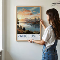 Vancouver Poster | British Columbia Wall Art | Canada Decor