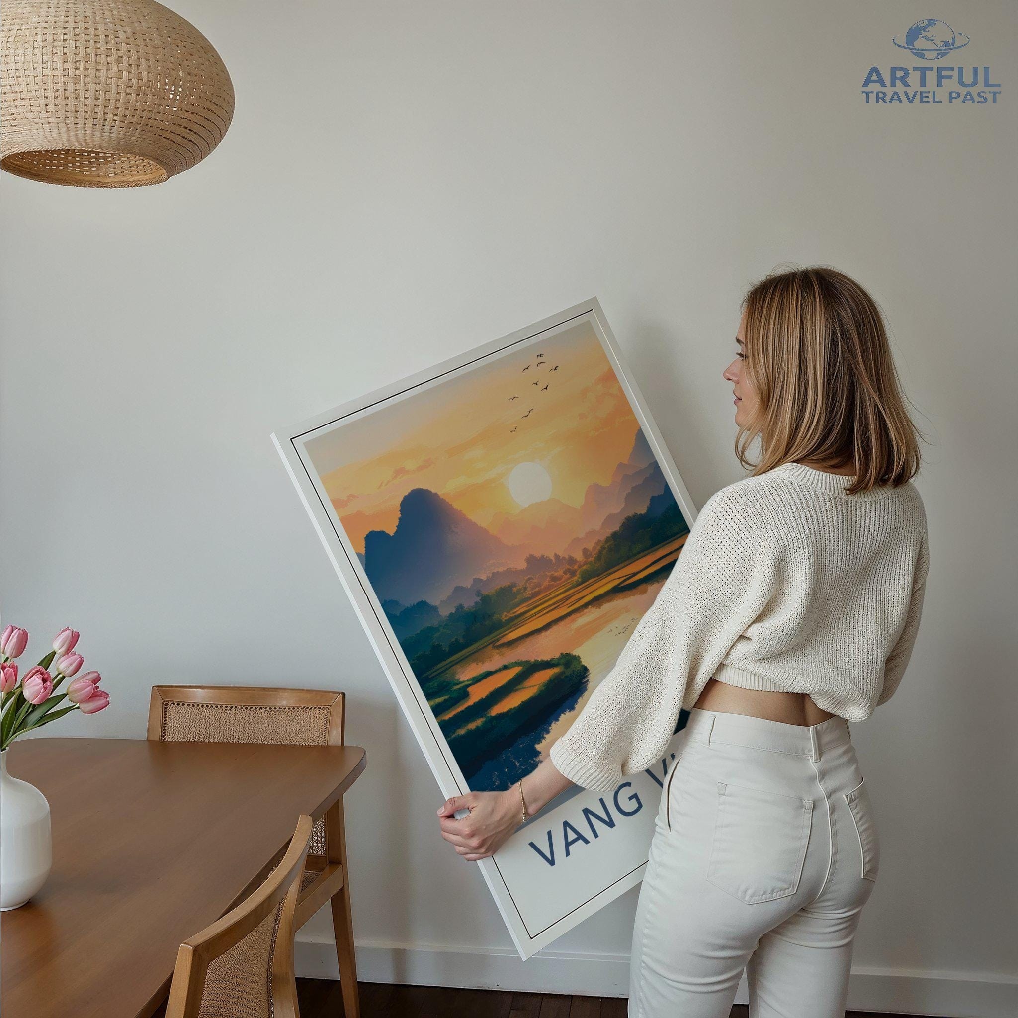 Vang Vieng Poster - Laos Wall Art