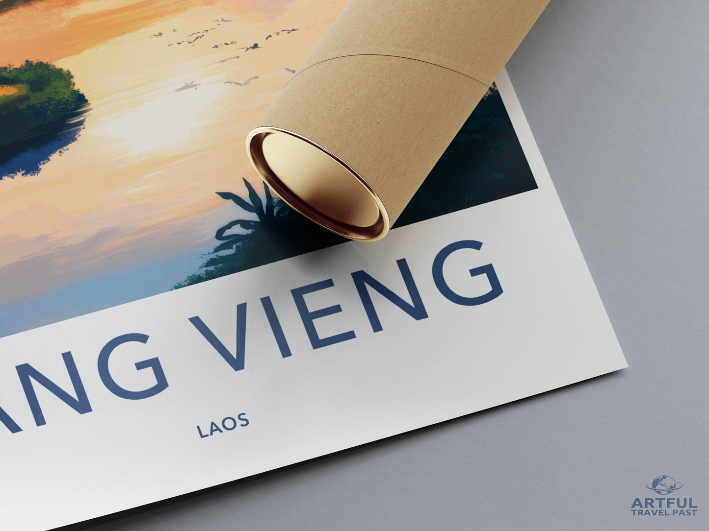 Vang Vieng Poster - Laos Wall Art