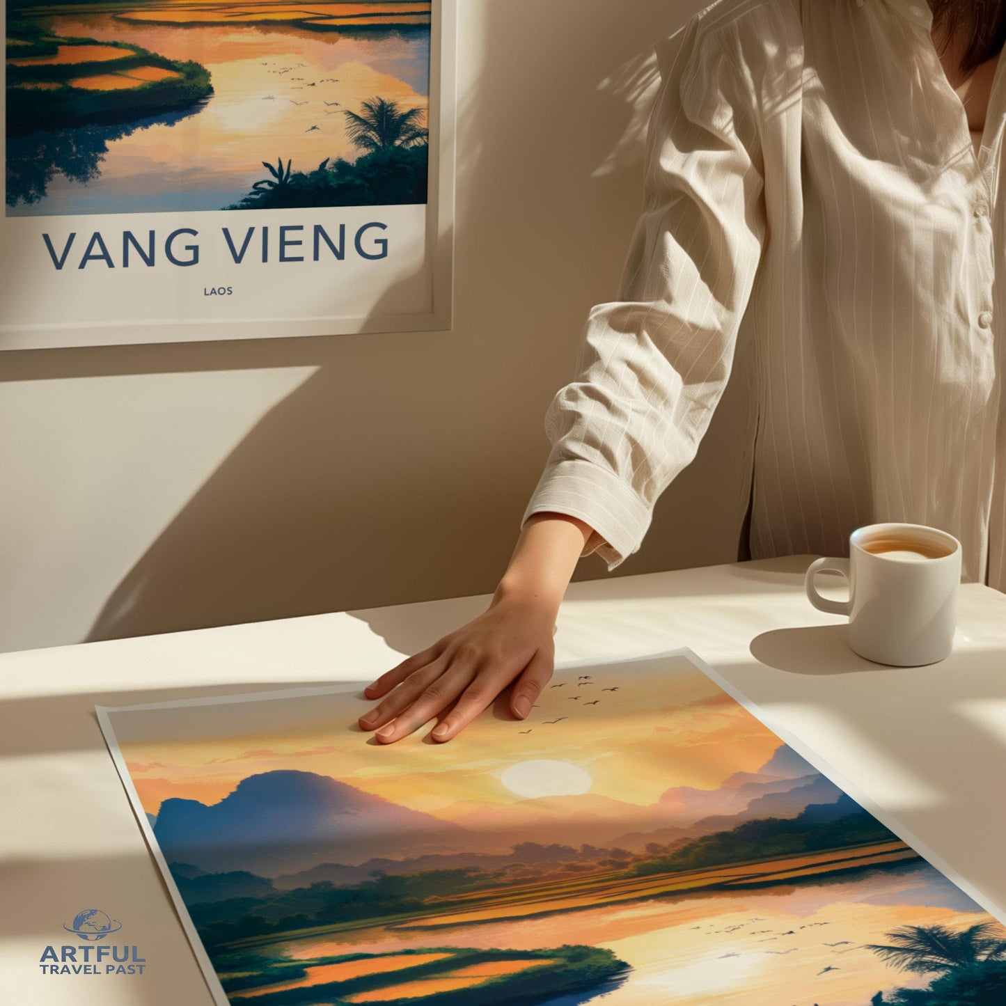 Vang Vieng Poster - Laos Wall Art