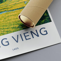 Vang Vieng Poster - Laos Wall Art