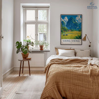 Vang Vieng Poster - Laos Wall Art