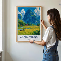 Vang Vieng Poster - Laos Wall Art