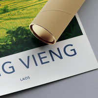 Vang Vieng Poster - Laos Wall Art