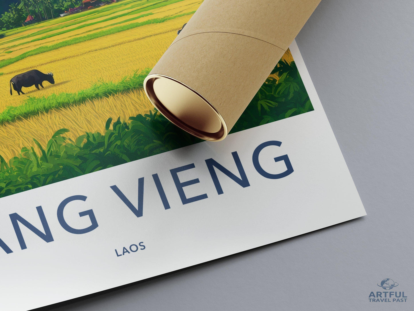 Vang Vieng Poster - Laos Wall Art