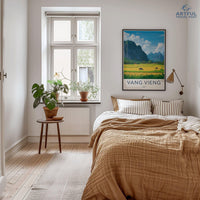 Vang Vieng Poster - Laos Wall Art