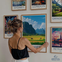 Vang Vieng Poster - Laos Wall Art