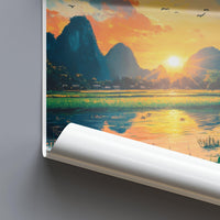 Vang Vieng Poster - Laos Wall Art