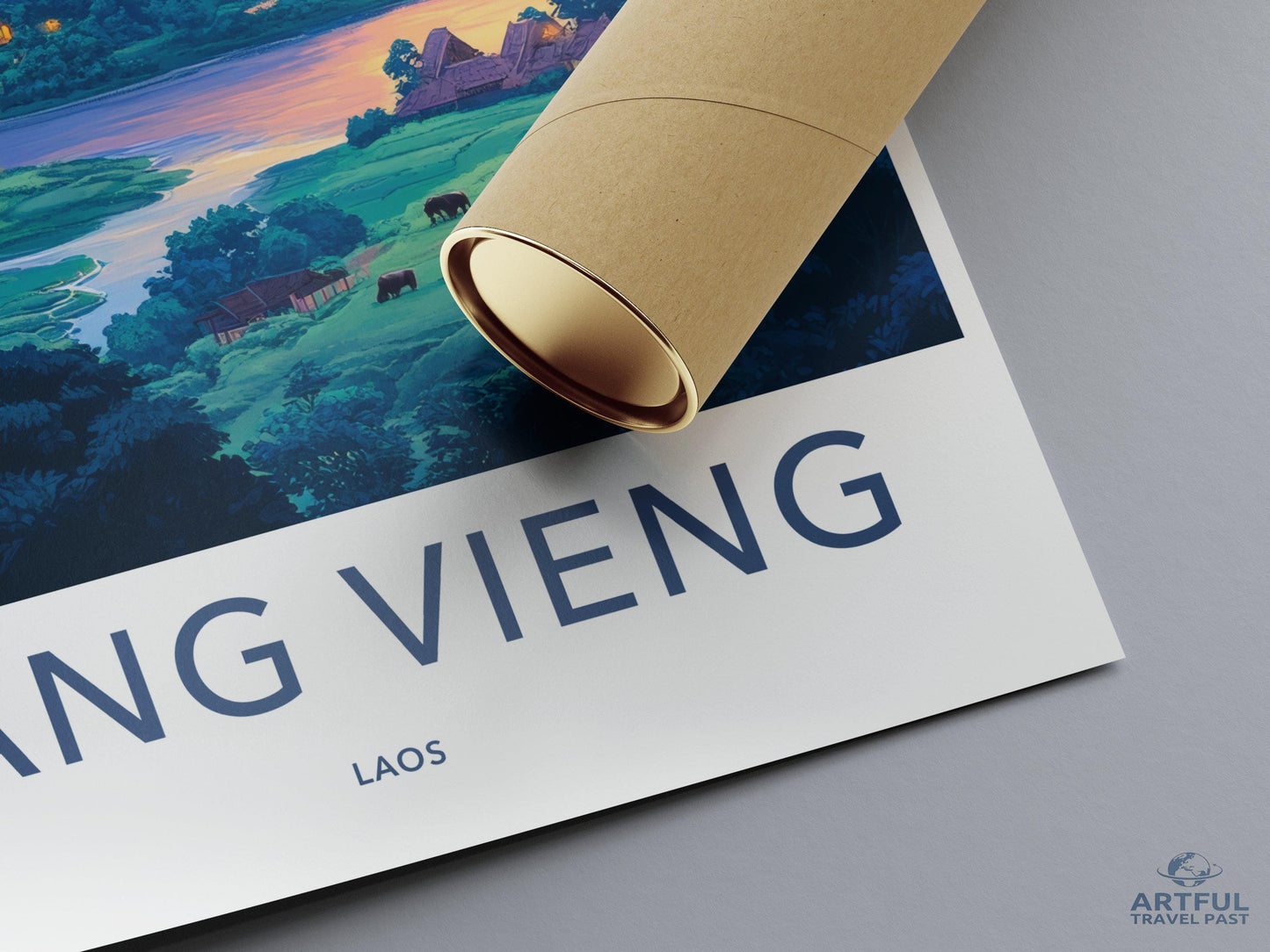 Vang Vieng Poster - Laos Wall Art
