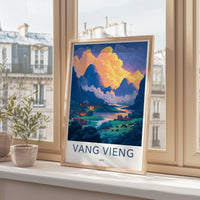 Vang Vieng Poster - Laos Wall Art