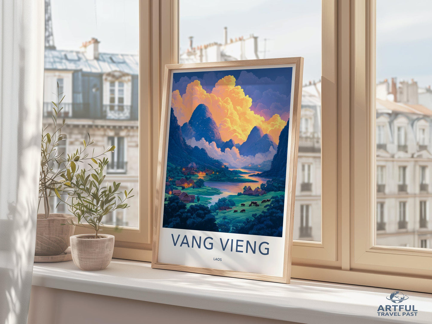 Vang Vieng Poster - Laos Wall Art