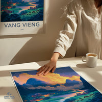 Vang Vieng Poster - Laos Wall Art