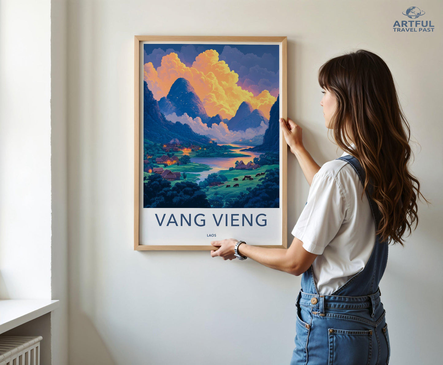 Vang Vieng Poster - Laos Wall Art