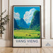 Vang Vieng Poster | Laos Wall Art | Southeast Asia Decor