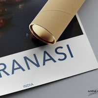 Varanasi Poster | Uttar Pradesh Wall Art | India Decor