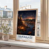 Varanasi Poster | Uttar Pradesh Wall Art | India Decor