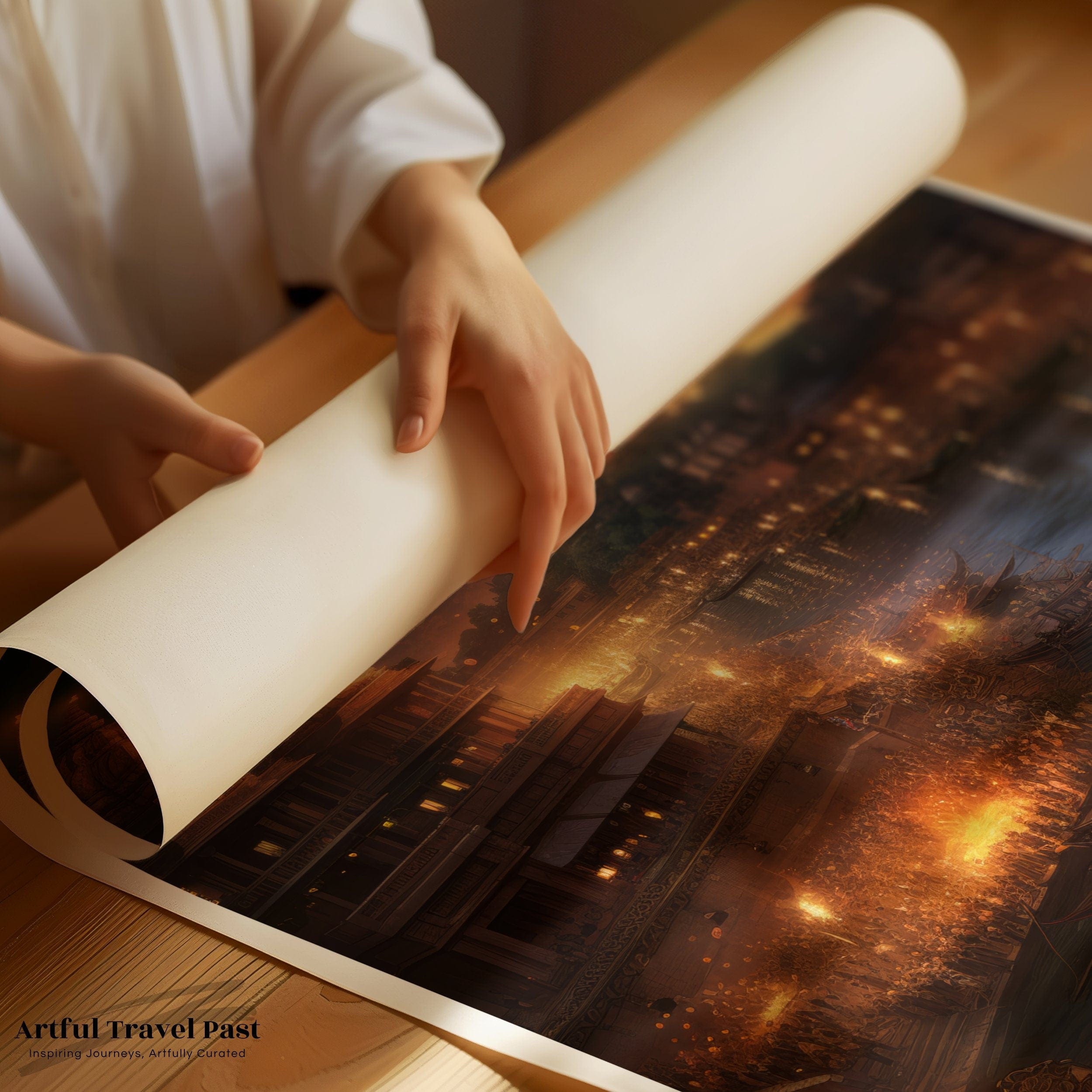 Varanasi Poster | Uttar Pradesh Wall Art | India Decor