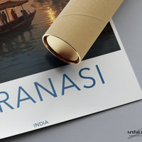 Varanasi Poster | Uttar Pradesh Wall Art | India Decor