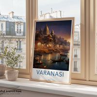 Varanasi Poster | Uttar Pradesh Wall Art | India Decor