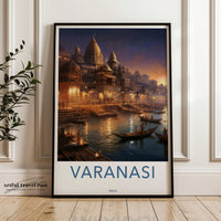 Varanasi Poster | Uttar Pradesh Wall Art | India Decor