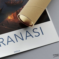 Varanasi Poster | Uttar Pradesh Wall Art | India Decor