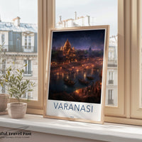 Varanasi Poster | Uttar Pradesh Wall Art | India Decor
