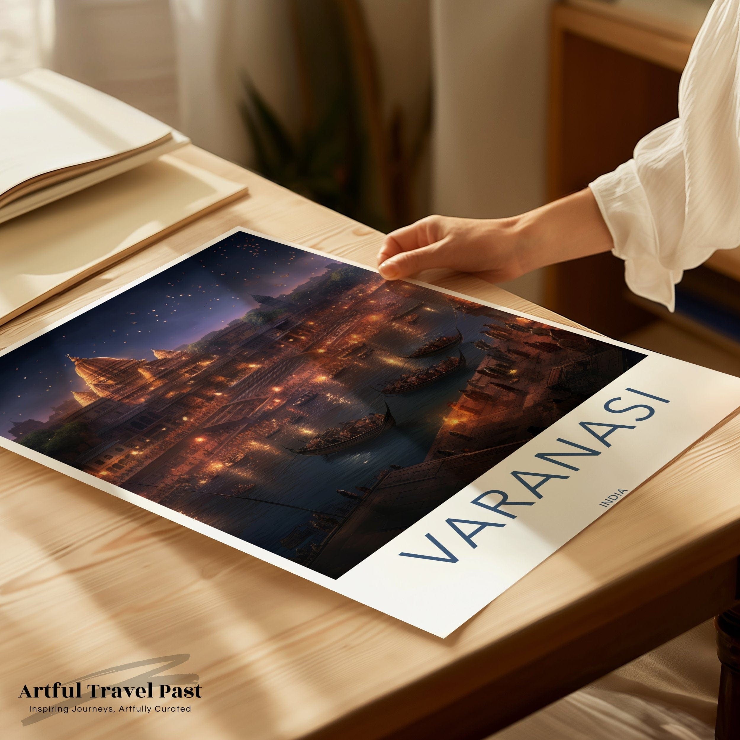 Varanasi Poster | Uttar Pradesh Wall Art | India Decor