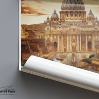 Vatican City Poster | Italy Wall Art | Europe Decor