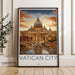 Vatican City Poster | Italy Wall Art | Europe Decor
