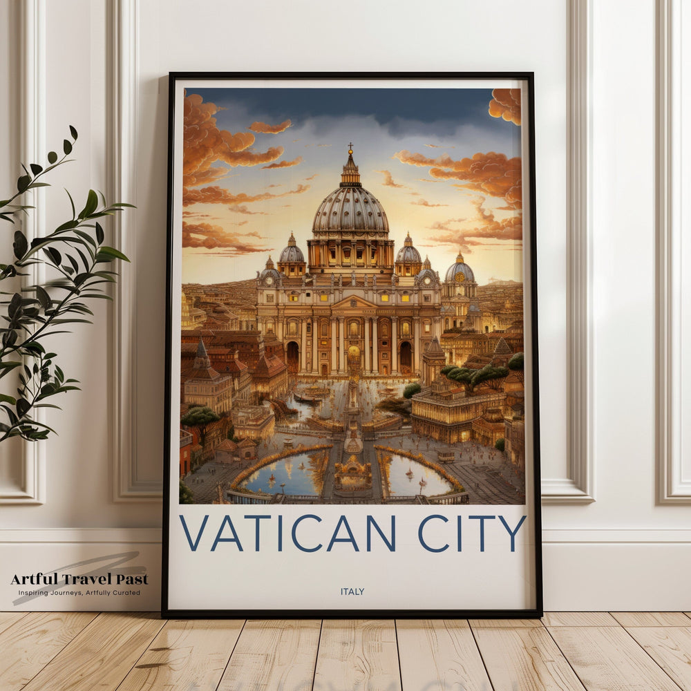 Vatican City Poster | Italy Wall Art | Europe Decor