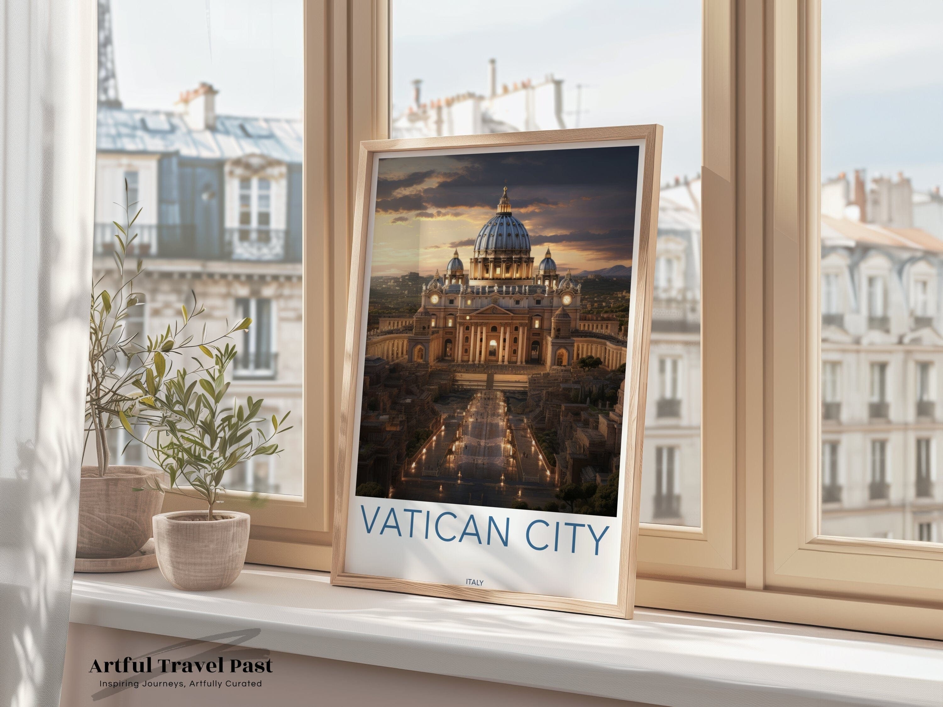Vatican City Poster | Italy Wall Art | Italian Decor