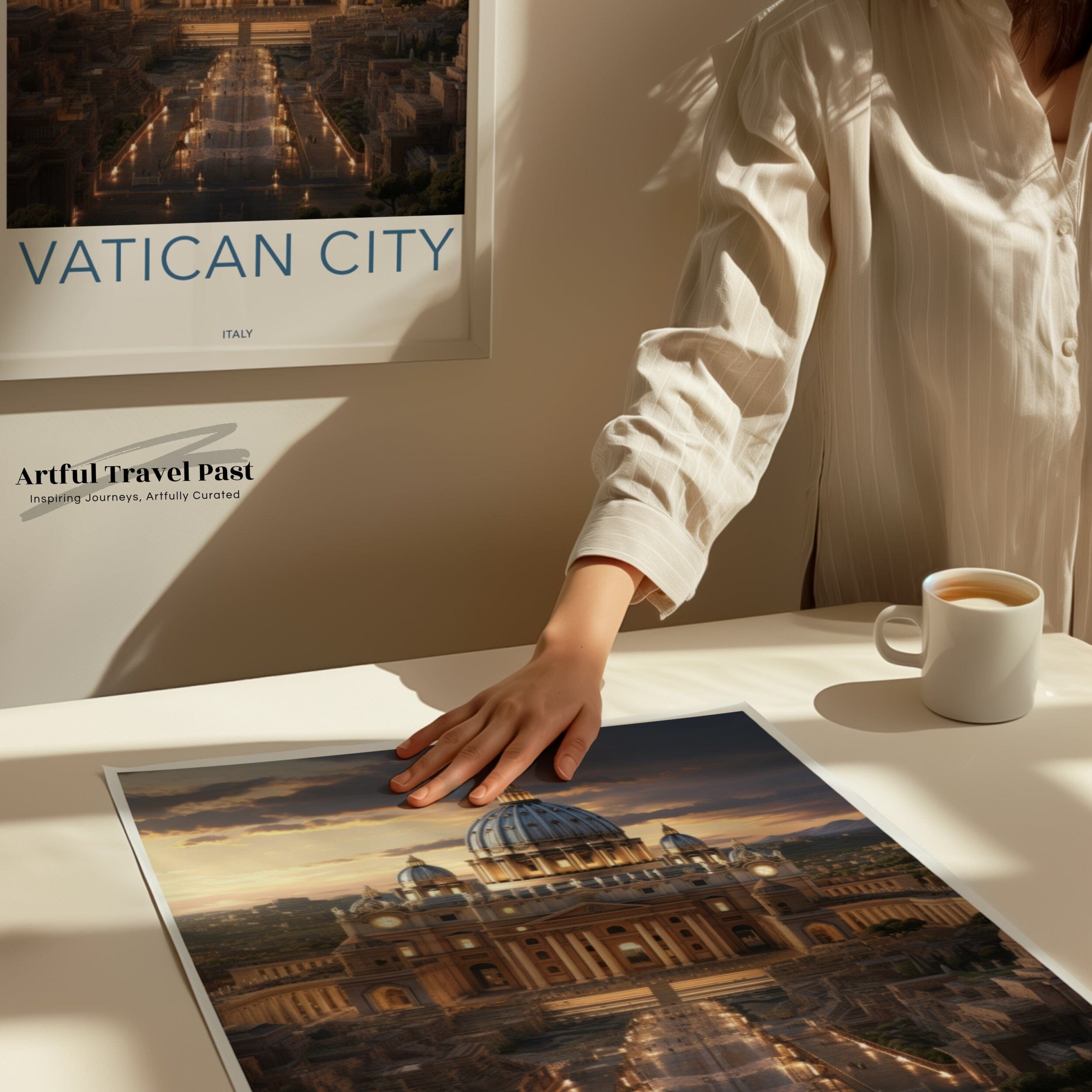 Vatican City Poster | Italy Wall Art | Italian Decor