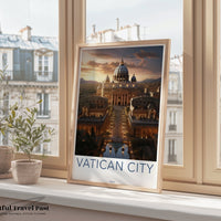 Vatican City Poster | St. Peter’s Basilica | Italy Wall Art
