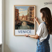 Venice Poster | Italy Wall Art | Europe Decor