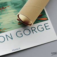 Verdon Gorge Poster | France Wall Art | Europe Decor