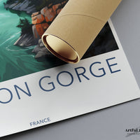 Verdon Gorge Poster | France Wall Art | Europe Decor