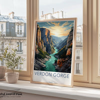 Verdon Gorge Poster | France Wall Art | Europe Decor