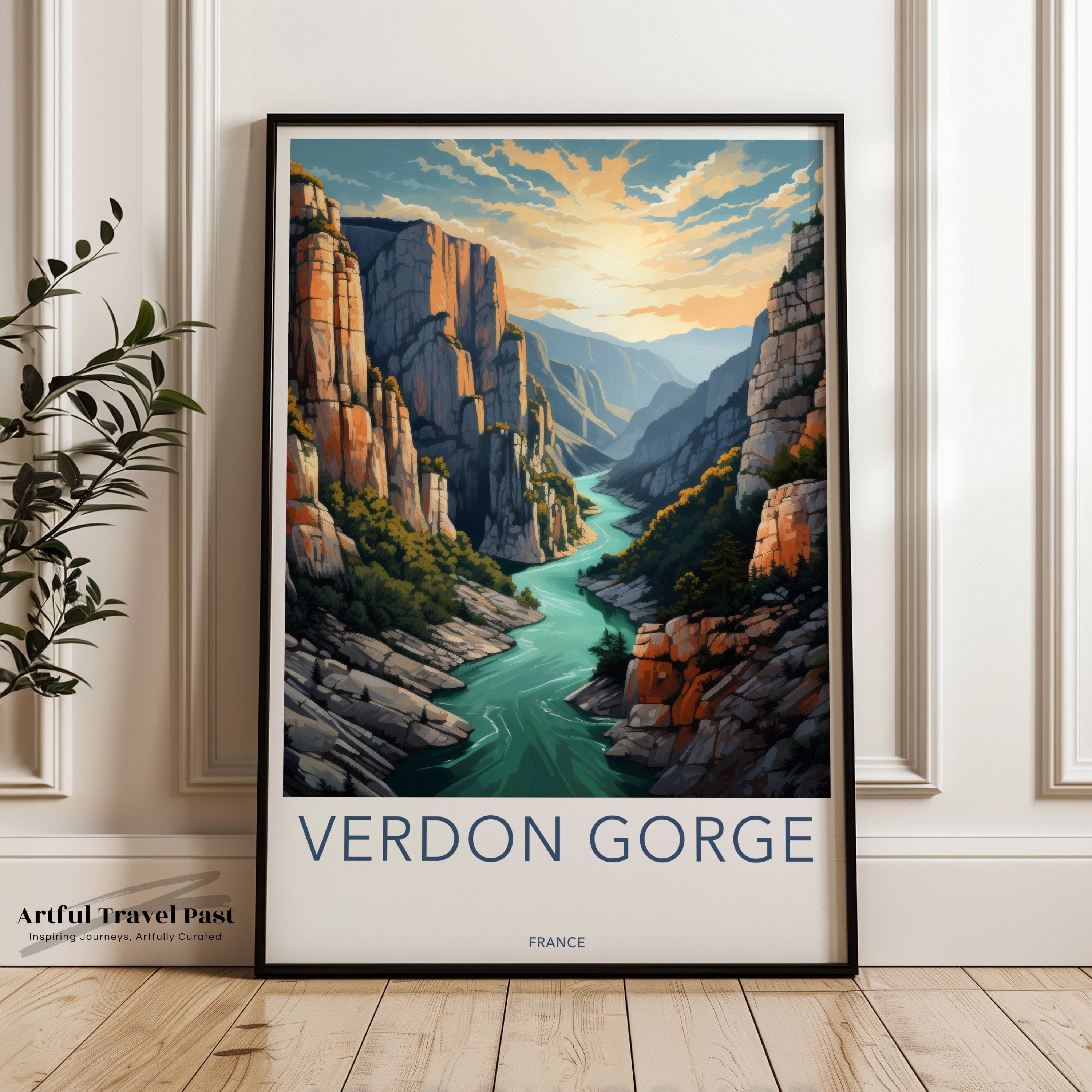 Verdon Gorge Poster | France Wall Art | Europe Decor