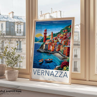 Vernazza Poster | Italy Wall Art | Europe Decor
