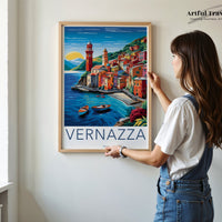 Vernazza Poster | Italy Wall Art | Europe Decor