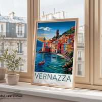 Vernazza Poster | Italy Wall Art | Europe Decor