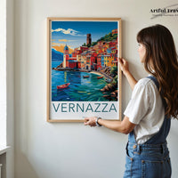 Vernazza Poster | Italy Wall Art | Europe Decor