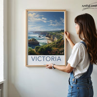 Victoria Bay Poster | Australia Wall Art | Oceania Decor