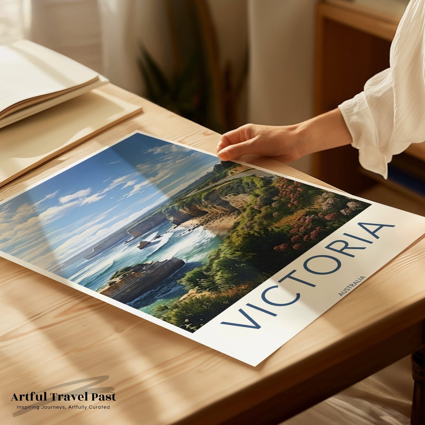 Victoria Bay Poster | Australia Wall Art | Oceania Decor