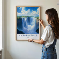Victoria Falls Poster - Zambia Wall Art
