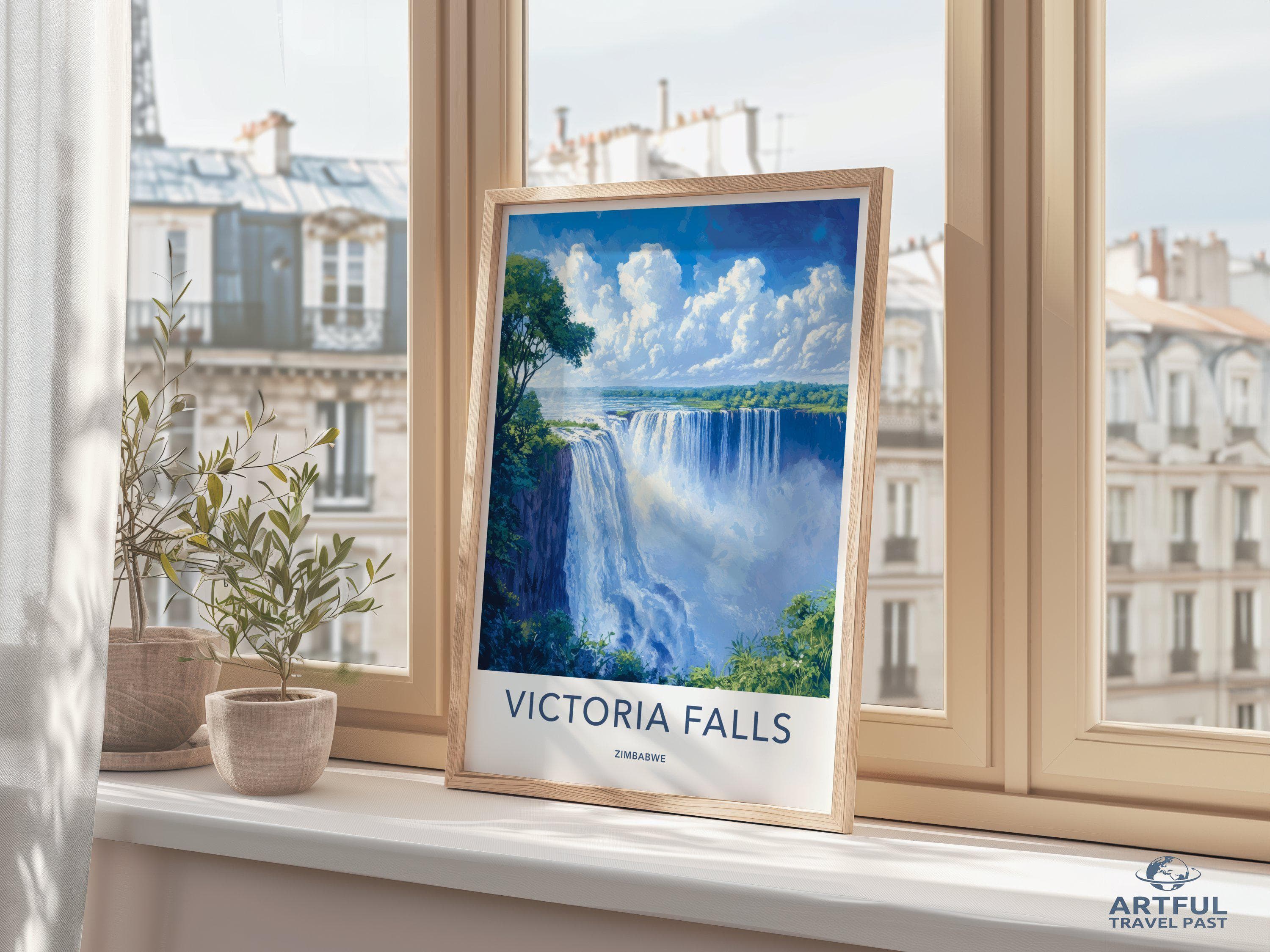 Victoria Falls Poster - Zimbabwe Wall Art