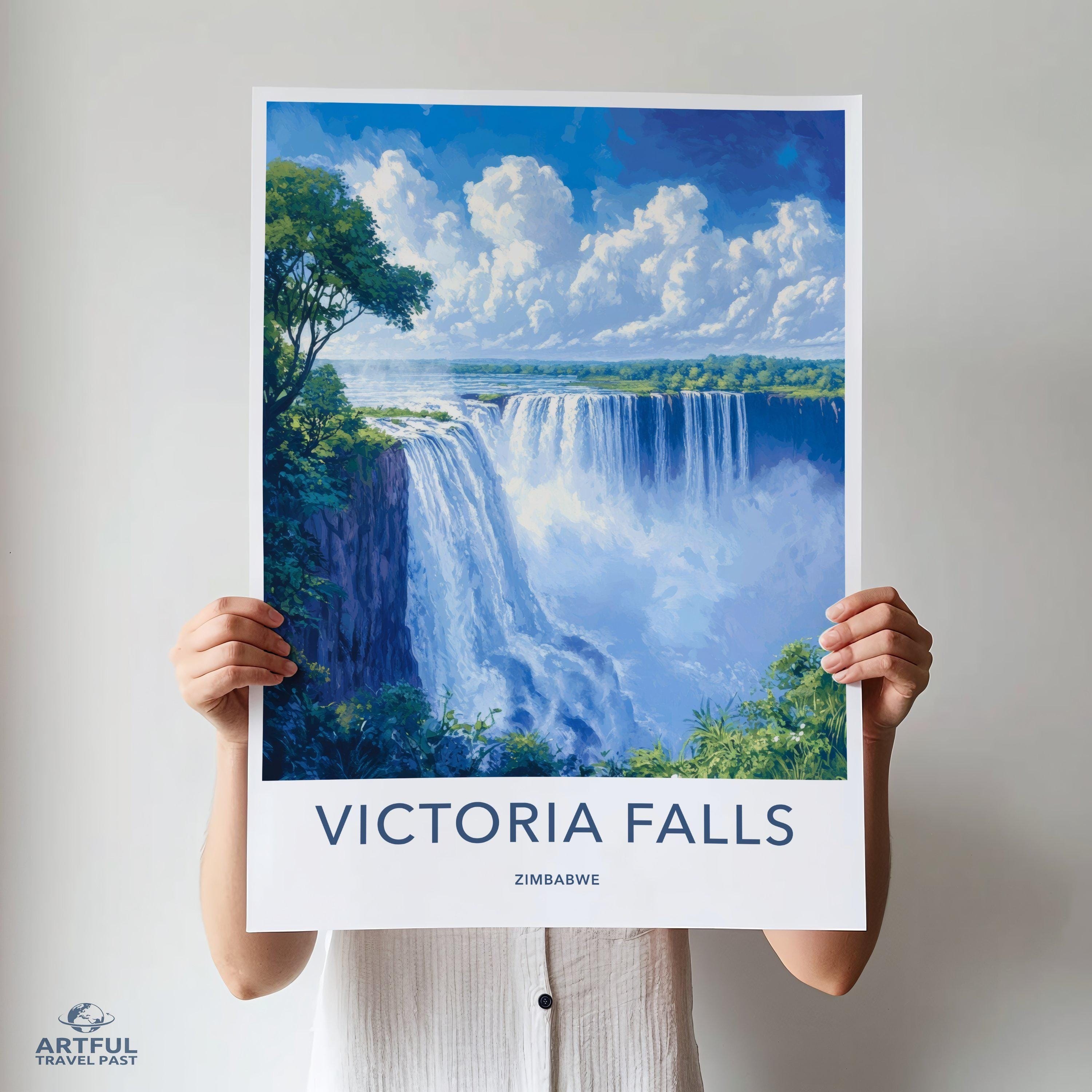 Victoria Falls Poster - Zimbabwe Wall Art