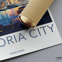 Victoria Harbor Poster | Hong Kong Wall Art